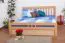 Buche Massivholz Bettgestell 180 x 200 cm Natur Abbildung