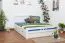 Weißes Buche Bett 180 x 200 cm Weiß Abbildung