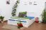 Buche Schubladenbett 160 x 200 cm Weiß Abbildung