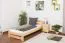 Massivholz Bettgestell Kiefer 160 x 200 cm Natur Abbildung