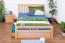 Buche Massivholz Bettgestell 140 x 200 cm Natur Abbildung