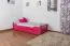 Schubladenbett 90 x 200 cm Buche massiv Rosa Abbildung