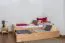 Buche Bett mit Schublade 90 x 200 cm Natur Abbildung