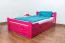 Bett Buche 120 x 200 cm Rosa Abbildung