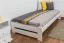 Futonbett Kiefer 90 x 200 cm Weiß Abbildung