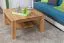 Couchtisch Eiche Massivholz Farbe: Natur 45x80x80 cm Wohnzimmermöbel Wohnzimmereinrichtung Abbildung