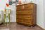 Sideboard, Kiefer massiv, Breite: 100 cm, Farbe: Eiche Abbildung