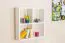 Bücherregal - 64 cm breit, Kiefer Holz-Massiv, Farbe: Weiß Abbildung