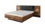 Schlafzimmer - Set B Jendouba | 3-teilig | Farbe: Kastanie / Anthrazit | Soft-Close-Funktion | Griffe & Beine: Metall | 1 Kommode | 2 Nachtkommoden