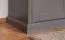 Nachtkommode Lotofaga 21, Farbe: Grau / Walnuss - 52 x 62 x 43 cm (H x B x T)
