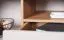 Moderner TV-Schrank / TV-Möbel mit einen offenen Fach Barbe 24, mit zwei Türen, drei Fächer, Farbe: Kaschmir, Maße: 51,5 x 177 x 40 cm, ABS-Kantenschutz, eine Schublade, Griffe: Gold, sehr Langlebig