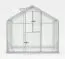 Gewächshaus - Glashaus Rucola L7, Wände: 4 mm gehärtetes Glas, Dach: 6 mm HKP mehrwandig, Grundfläche: 6,40 m² - Abmessungen: 290 x 220 cm (L x B)