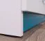 Kinderzimmer - Kommode Frank 07, Farbe: Weiß / Blau - 83 x 130 x 40 cm (H x B x T)