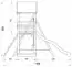 Spielturm S11B inkl. Wellenrutsche, Doppelschaukel-Anbau, Sandkasten und Holzleiter - Abmessungen: 330 x 360 cm (B x T)