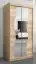 Schiebetürenschrank / Kleiderschrank Robinyera 01 mit Spiegel, Farbe: Eiche Sonoma - Abmessungen: 200 x 100 x 62 cm ( H x B x T)