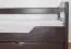 Bett ausziehbar 90 x 200 cm Buche Schokobraun mit 1 Schublade(n)