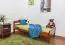 Kinderbett / Jugendbett "Easy Premium Line" K1/2n, Buche Vollholz massiv kirschrot lackiert - Liegefläche: 90 x 200 cm