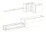 Moderne Wohnwand Valand 03, Farbe: Grau - Abmessungen: 180 x 330 x 40 cm (H x B x T), mit genügend Stauraum