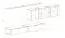 Elegante Wohnwand Kongsvinger 100, Farbe: Eiche Wotan - Abmessungen: 150 x 340 x 40 cm (H x B x T), mit fünf Türen