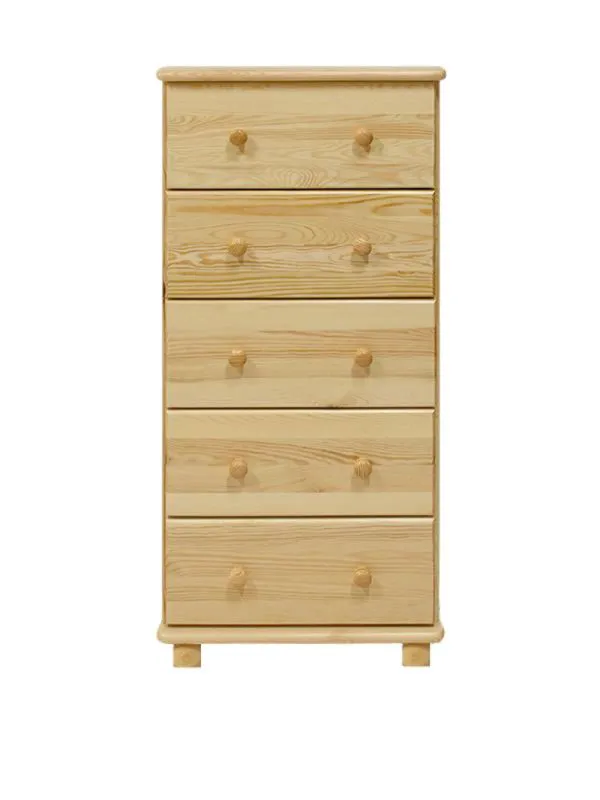 Kommode mit Schubladen Vollholz 60 cm