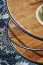 Wohnzimmertisch rund aus Sheesham Massivholz, Farbe: Sheesham - Abmessungen: 58 x 58 x 35 cm (B x T x H)