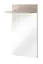 Garderobe mit Spiegel Bratteli 03, Farbe: Eiche Sonoma - Abmessungen: 203 x 120 x 32 cm (H x B x T), mit fünf Fächern
