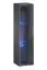 Moderne Wohnwand Balestrand 195, Farbe: Grau - Abmessungen: 160 x 330 x 40 cm (H x B x T), mit LED-Beleuchtung