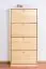 Schuhkommode Schuhschrank Kiefer Holz massiv, Farbe: Natur 150x72x30 cm, Massivholz Schuhschrank