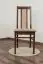 Stuhl Sentis 23, Farbe: Dunkelbraun / Beige Polsterung - 100 x 42 x 41 cm (H x B x T)