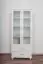 Massivholz-Schrank Kiefer Weiß 195x80x50 cm