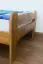 Kinderbett / Jugendbett Kiefer Vollholz massiv Eichefarben A11, inkl. Lattenrost - Abmessung 90 x 200 cm