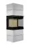 Kaminofen Scandinavian 65 WH mit dreiseitigen Sichtscheiben- Korpusfarbe: Weiß