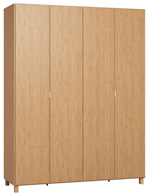 Kleiderschrank Averias 15, Farbe: Eiche - Abmessungen: 239 x 185 x 57 cm (H x B x T)