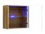 Elegante Wohnwand Kongsvinger 100, Farbe: Eiche Wotan - Abmessungen: 150 x 340 x 40 cm (H x B x T), mit fünf Türen
