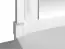Schminktisch Collegedale 01, Farbe: Weiß - Abmessungen: 140 x 80 x 40 cm (H x B x T), mit 2 Schubladen und Spiegel
