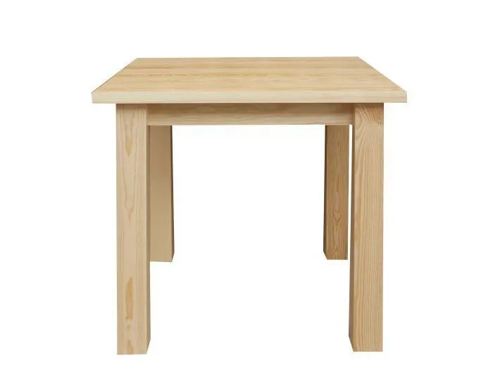 Küchentisch 80x80 cm Kiefer massiv, Farbe: Natur Abbildung