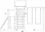 Spielturm S15 inkl. Wellenrutsche, Doppelschaukel-Anbau, Balkon, Sandkasten, Kletterwand und Holzleiter - Abmessungen: 430 x 380 cm (B x T)