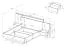 Doppelbett mit Nachtkommoden Gremda 06, Farbe: Eiche / Weiß - Liegefläche: 160 x 200 cm (B x L) Set inkl. hochklappbarem Rost