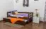 Buche Bett mit Schublade 90 x 200 cm Dunkelbraun