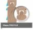 Gartenhaus SET naturbelassen mit zwei Dachausbauelementen, Grundfläche: 8,65m²