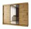 Schiebetürenschrank | 10 Fächer | Farbe: Eiche Artisan | 2 Kleiderstangen | hochwertig Verarbeitet | Kleiderschrank | 250 x 62 x 200 cm | dekorative Spiegeltür