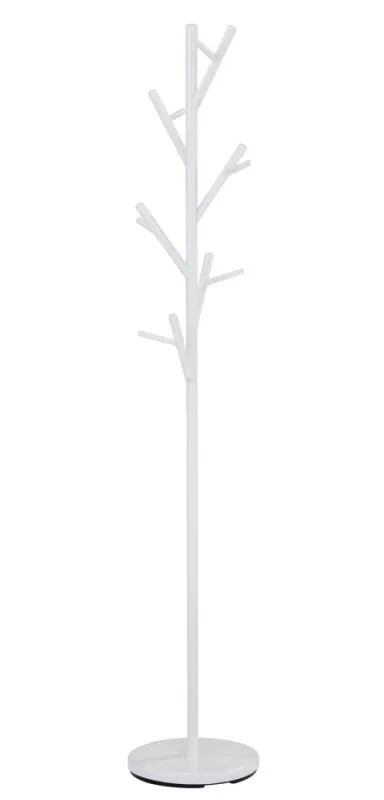 Kleiderständer Madina 24 in Weiß, 170 x 30 x 30 cm, viele Kleiderhaken, Garderobe, stabil