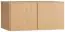 Aufsatz für zweitürigen Kleiderschrank Averias, Farbe: Eiche - Abmessungen: 45 x 93 x 57 cm (H x B x T)
