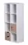 Vielseitiges Regal, Farbe: Weiß / Sonoma Eiche - Abmessungen: 120 x 60 x 29 cm (H x B x T), mit 2 Schubladen & Türfach