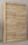 Schiebetürenschrank / Kleiderschrank Bisaurin 2A, Farbe: Eiche Sonoma - Abmessungen: 200 x 120 x 62 cm ( H x B x T)