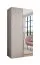 Kleiderschrank | 1 Spiegeltür | Farbe: Kaschmir | 1 Fach | Griffe: Kaschmir | 1 Kleiderstange | 1 Meter breit | Soft-Close-Funktion | Maße: 100 x 52 x 202 cm