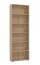 Großes Bücherregal / Regal Knide 16, Farbe: Eiche Sonoma, ABS-Kanten, sechs Fächer, für Wohnzimmer, Maße: 211,5 x 70 x 24,5 cm