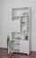 Regal Kiefer massiv Vollholz weiß lackiert Junco 63 - Abmessung 195 x 80 x 42 cm