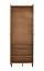 Garderobe Komplett - Set C Crina, 5-teilig, ein Schrank, ein Spiegel, eine Kommode, ein Schuhschrank mit Sitzkissen, eine Garderobe mit Spiegel, ABS-Kantenschutz