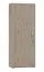 Schrank Cianjur 14, Farbe: Eiche / Weiß - Abmessungen: 209 x 60 x 40 cm (H x B x T)